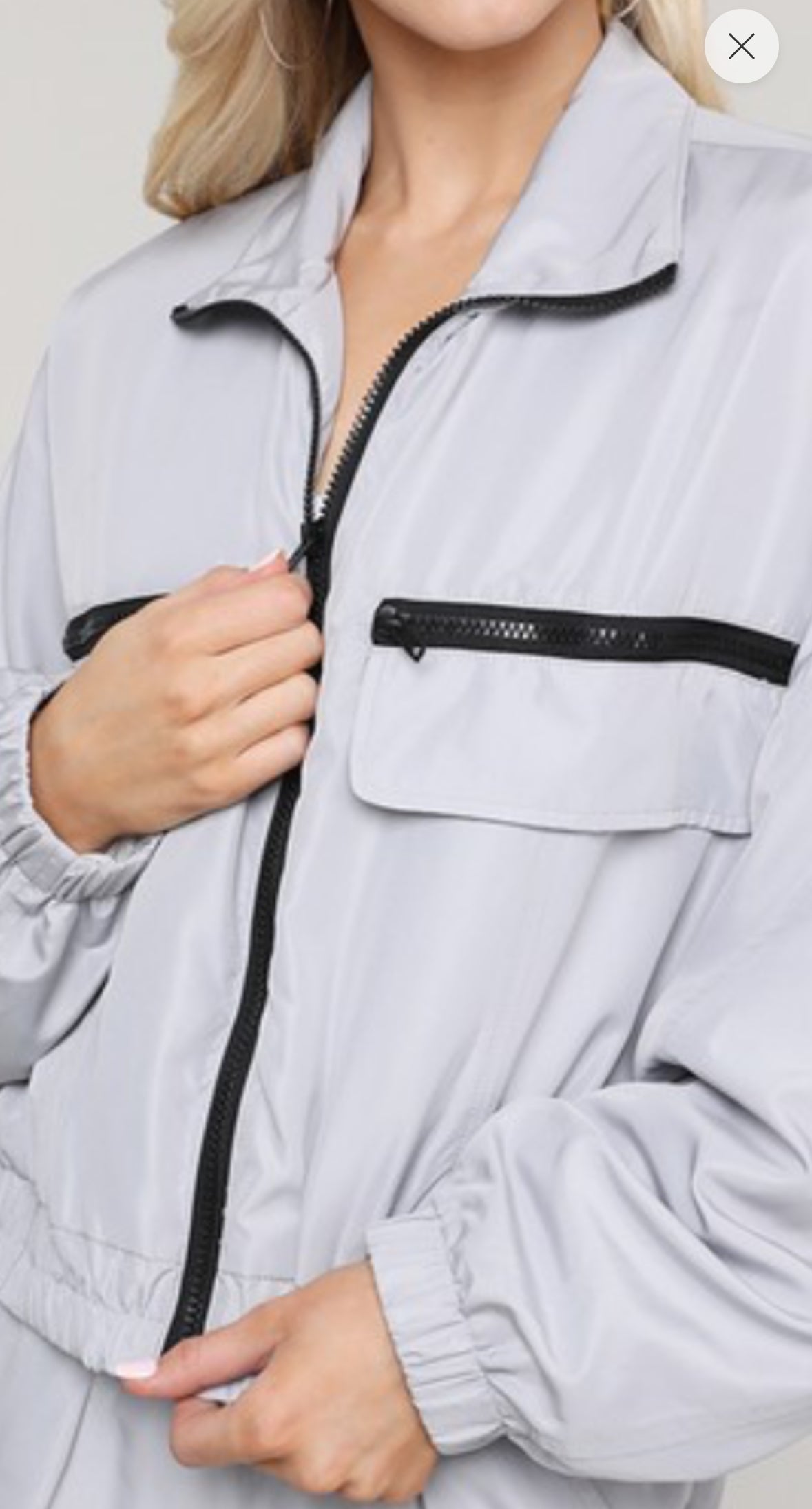 ChicMotion Zip-Up Windbreaker & Jogger Set