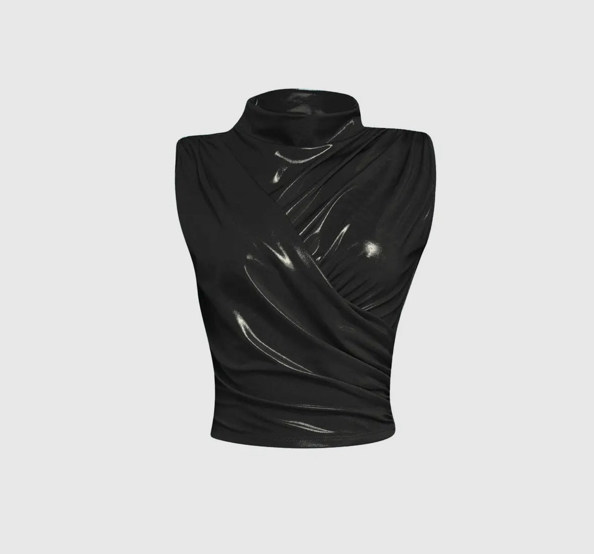 Chic Radiance Foiled Slinky Sleeveless Top