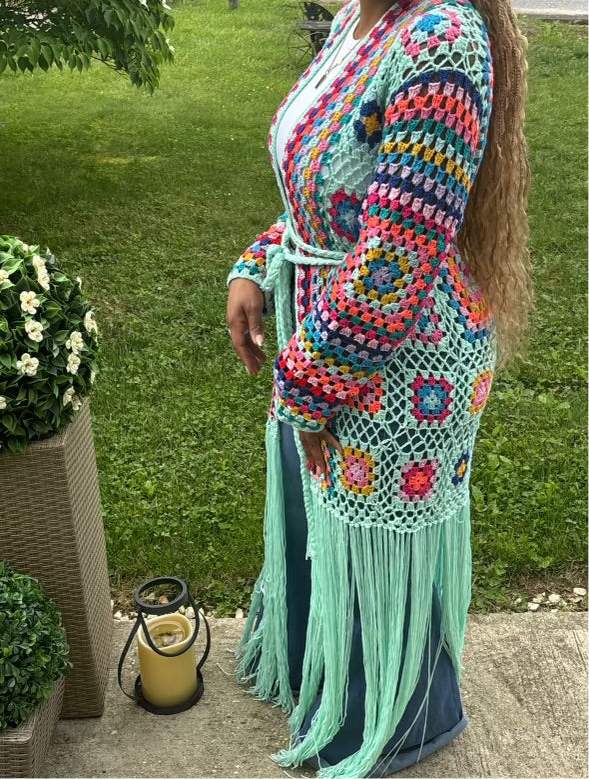 BOHO Summer Cardigan Chic The Black Label