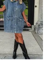 ChicLayer Oversized Denim Vest