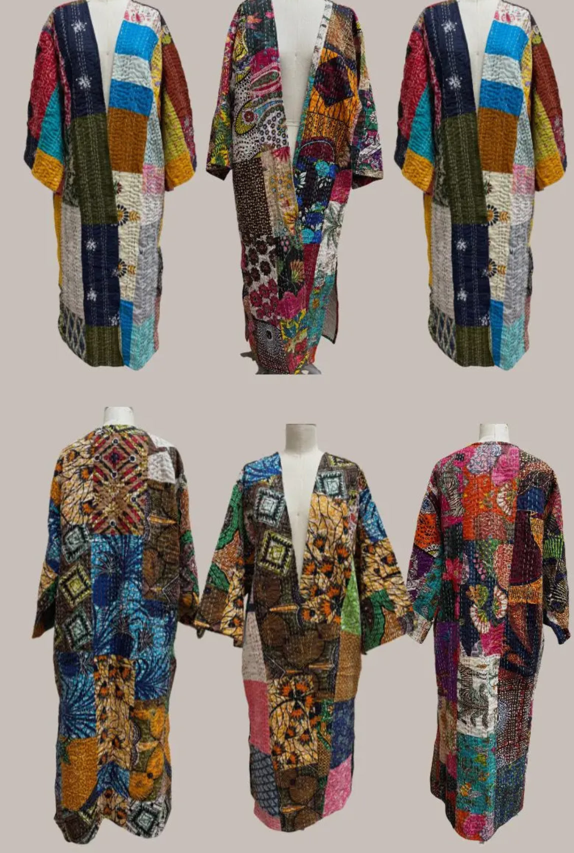 Chic Mosaic Handmade Patchwork Duster