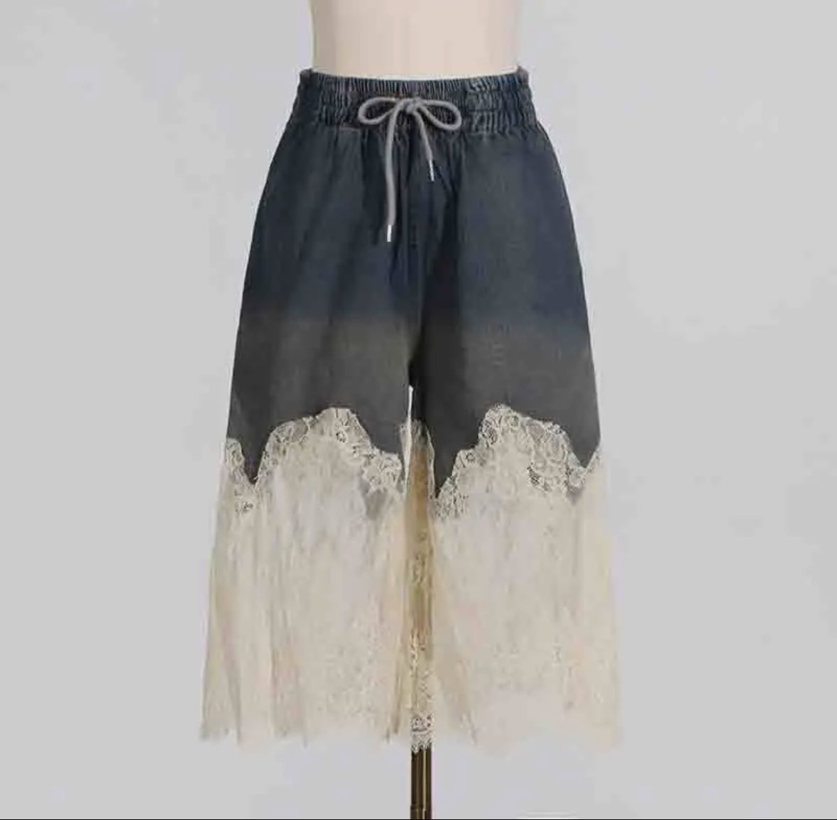 ChicLace Denim Shorts