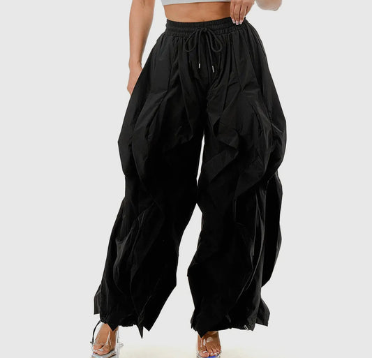 Chic Icon Oversized Ruffle Joggers