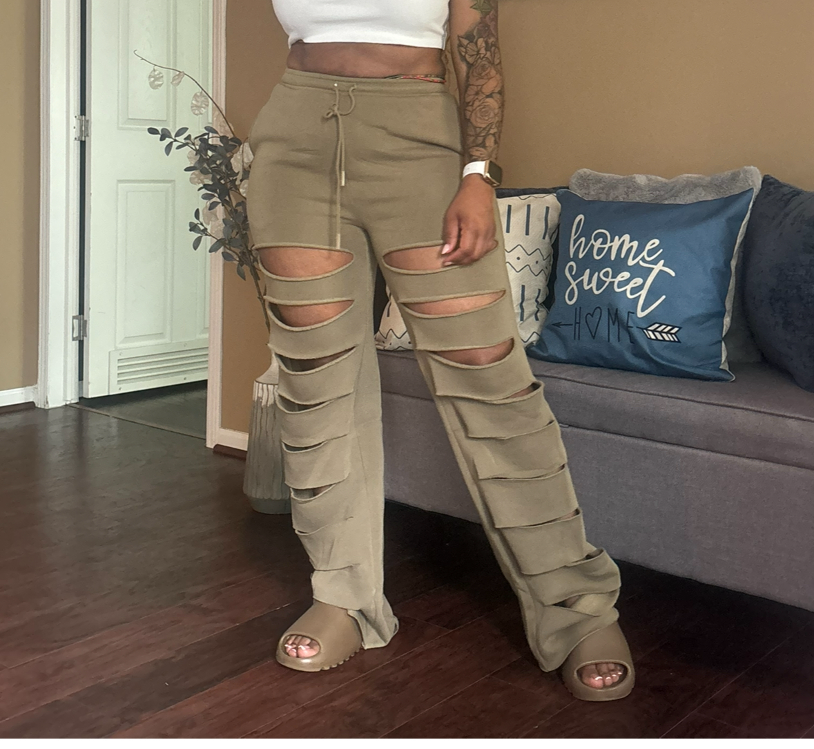 Contour CHIC Cutout Fleece Sweatpants