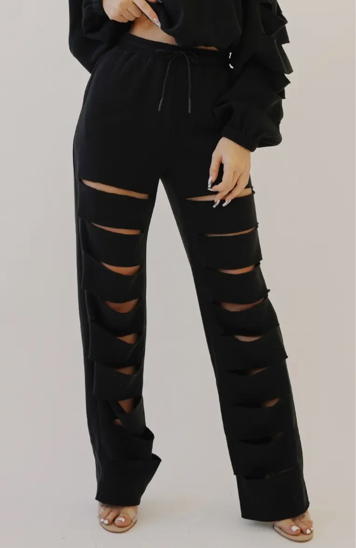 Contour CHIC Cutout Fleece Sweatpants